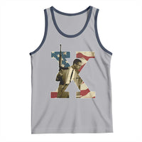 Malcolm X Tank Top Black History Leaders American Flag