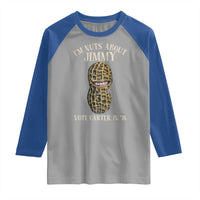 Jimmy Carter Supporter Raglan Shirt I'm Nuts About Jimmy Vote Carter In '76 Peanut