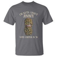 Jimmy Carter Supporter T Shirt I'm Nuts About Jimmy Vote Carter In '76 Peanut