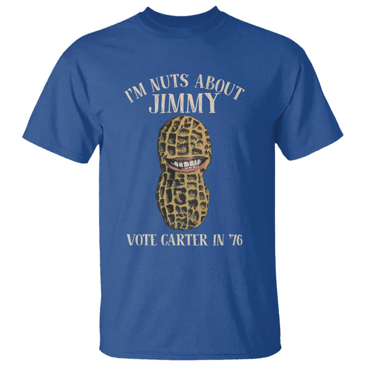 Jimmy Carter Supporter T Shirt I'm Nuts About Jimmy Vote Carter In '76 Peanut