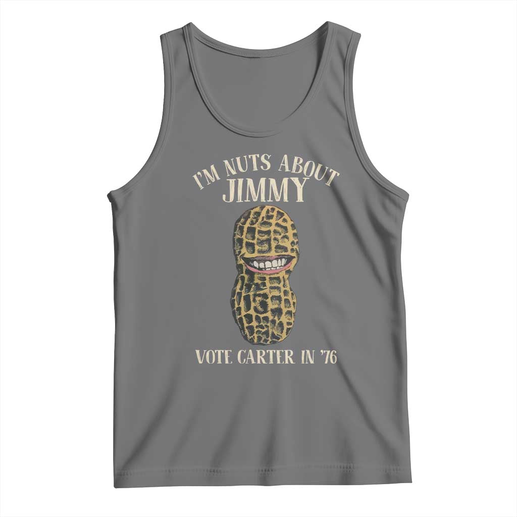Jimmy Carter Supporter Tank Top I'm Nuts About Jimmy Vote Carter In '76 Peanut