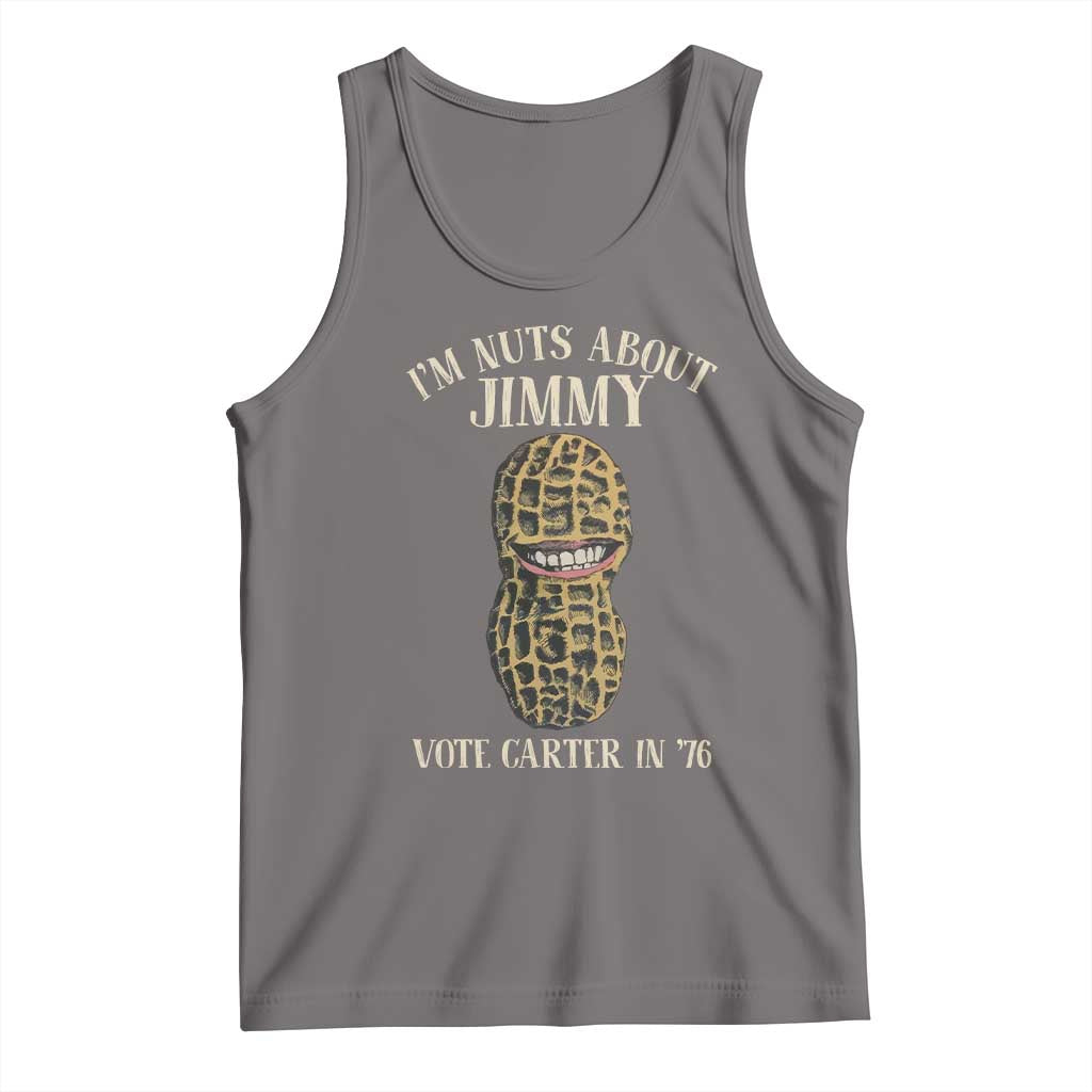 Jimmy Carter Supporter Tank Top I'm Nuts About Jimmy Vote Carter In '76 Peanut