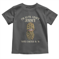 Jimmy Carter Supporter Toddler T Shirt I'm Nuts About Jimmy Vote Carter In '76 Peanut