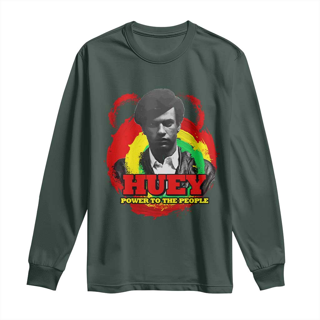 Huey P Newton Long Sleeve Shirt Power To The People Black History Month