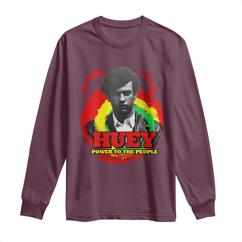 Huey P Newton Long Sleeve Shirt Power To The People Black History Month