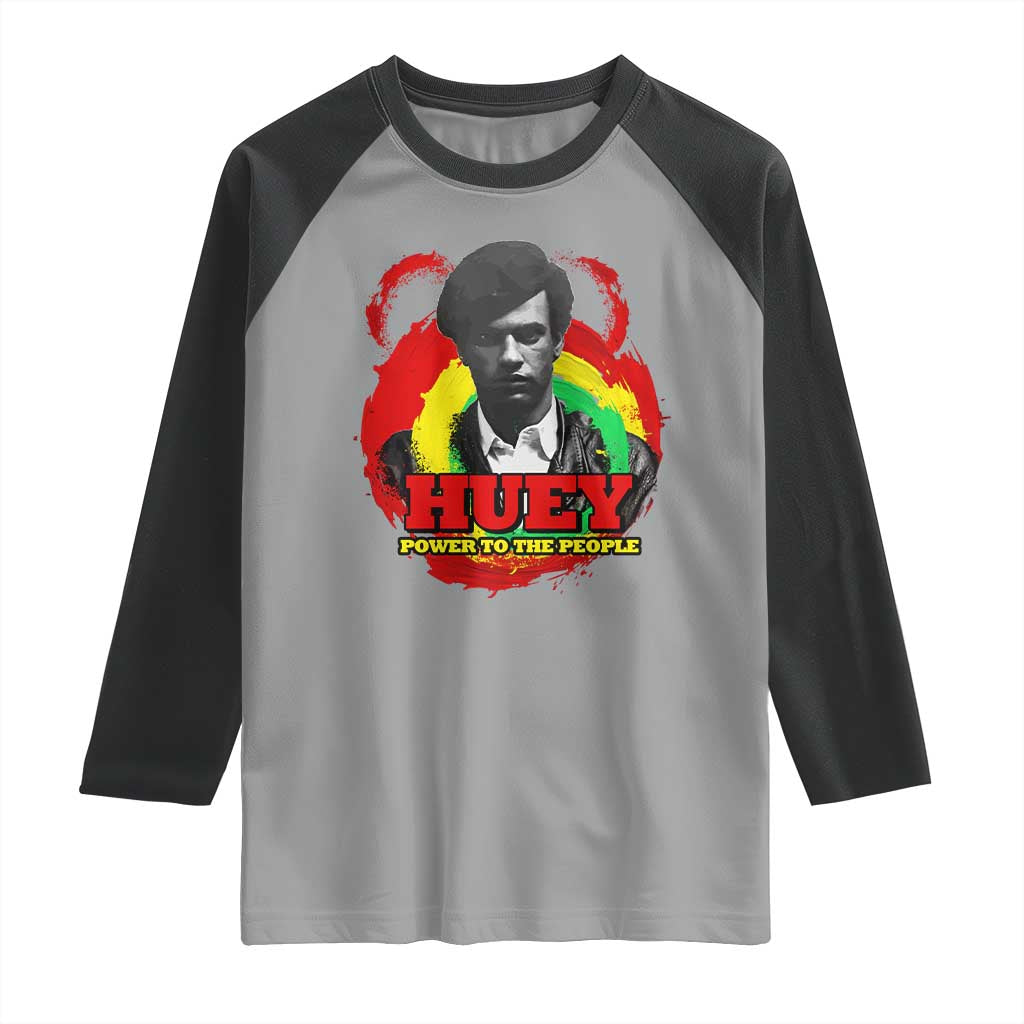 Huey P Newton Raglan Shirt Power To The People Black History Month