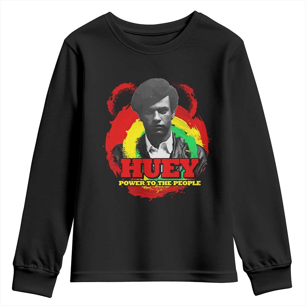 Huey P Newton Youth Sweatshirt Power To The People Black History Month