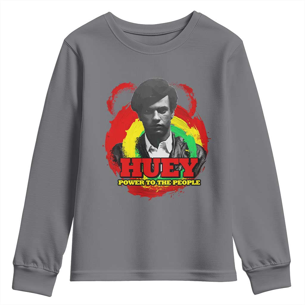 Huey P Newton Youth Sweatshirt Power To The People Black History Month