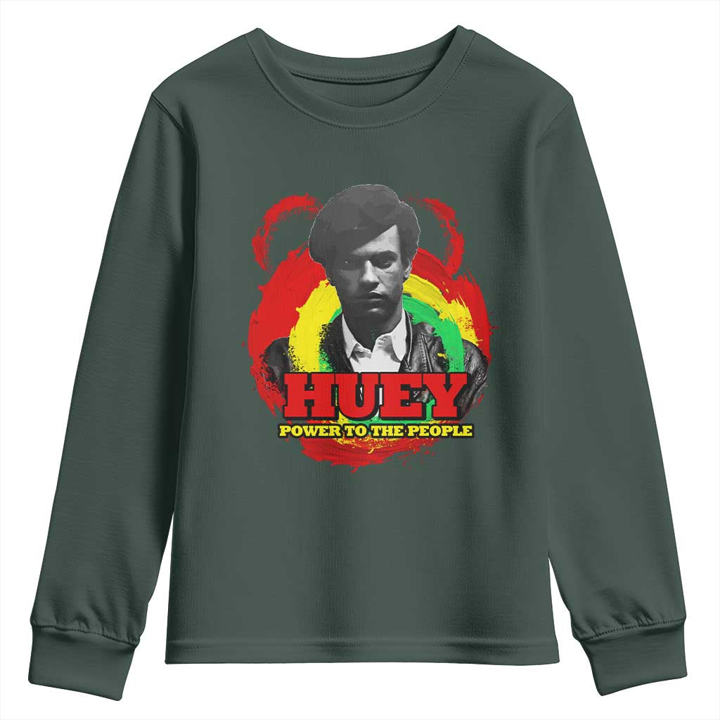 Huey P Newton Youth Sweatshirt Power To The People Black History Month