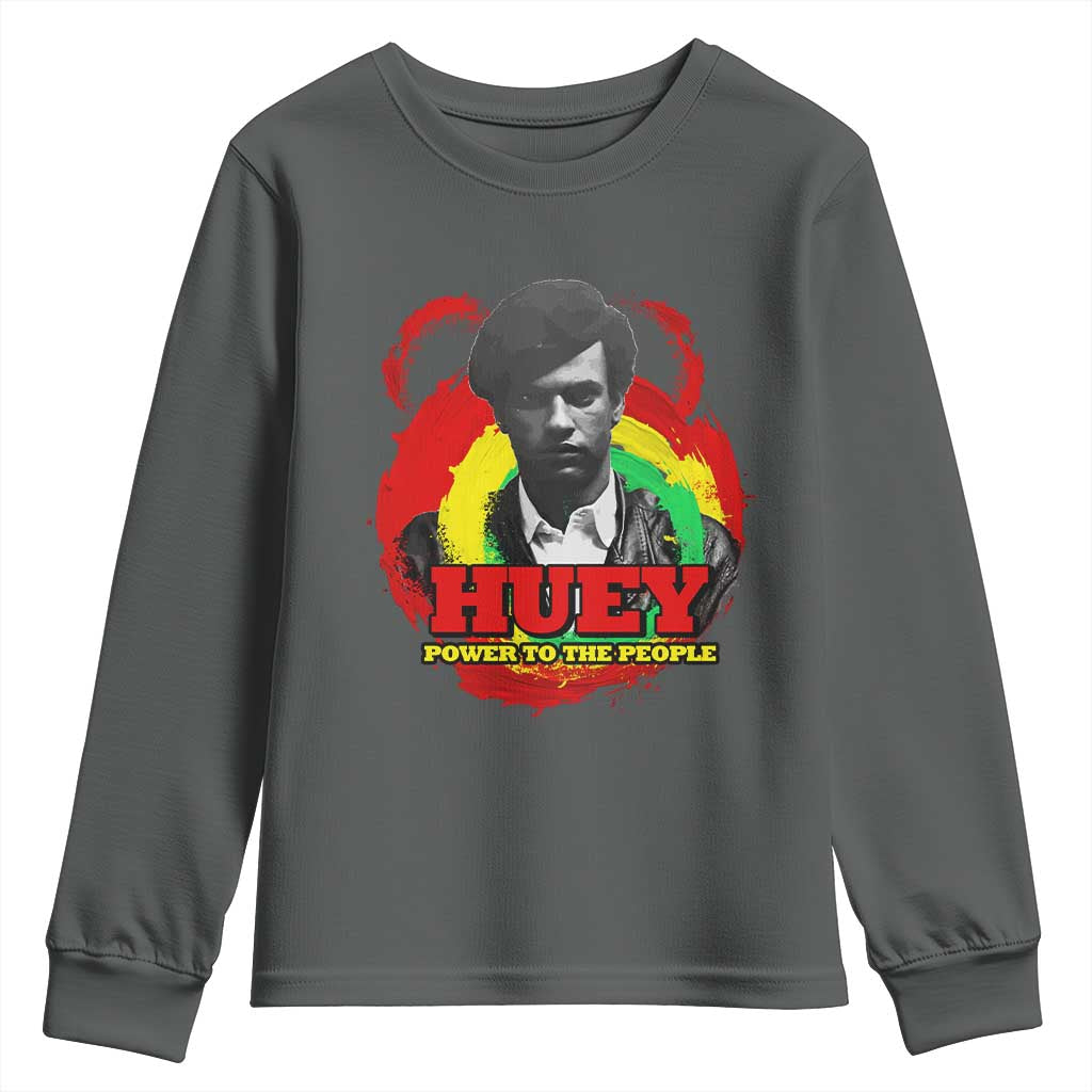 Huey P Newton Youth Sweatshirt Power To The People Black History Month