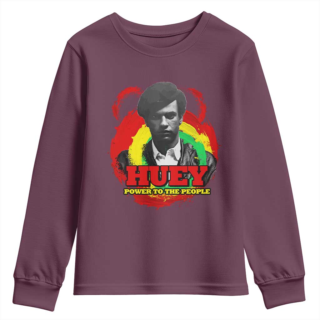 Huey P Newton Youth Sweatshirt Power To The People Black History Month