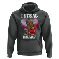 Funny Bigfoot Valentine's Day I Steal Heart Hoodie