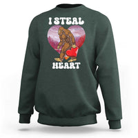 Funny Bigfoot Valentine's Day I Steal Heart Sweatshirt
