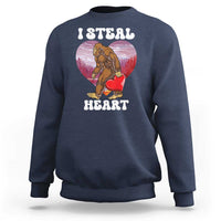 Funny Bigfoot Valentine's Day I Steal Heart Sweatshirt
