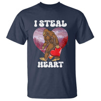 Funny Bigfoot Valentine's Day I Steal Heart T Shirt