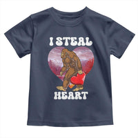 Funny Bigfoot Valentine's Day I Steal Heart Toddler T Shirt