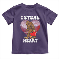 Funny Bigfoot Valentine's Day I Steal Heart Toddler T Shirt