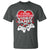 Funny Valentine's Day Gaming T Shirt V Is For Video Games Big Heart
