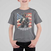 Frederick Douglass T Shirt For Kid A Man's Rights Rest In Three Boxes American Flag