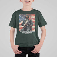 Frederick Douglass T Shirt For Kid A Man's Rights Rest In Three Boxes American Flag