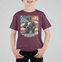 Frederick Douglass T Shirt For Kid A Man's Rights Rest In Three Boxes American Flag