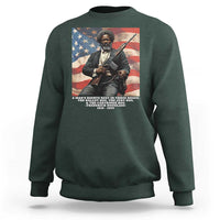 Frederick Douglass Sweatshirt A Man's Rights Rest In Three Boxes American Flag