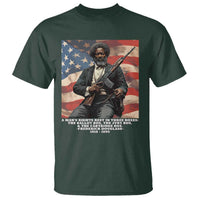 Frederick Douglass T Shirt A Man's Rights Rest In Three Boxes American Flag