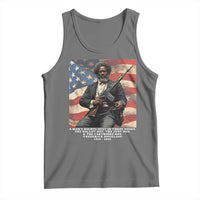 Frederick Douglass Tank Top A Man's Rights Rest In Three Boxes American Flag