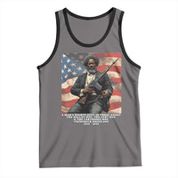 Frederick Douglass Tank Top A Man's Rights Rest In Three Boxes American Flag