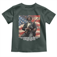 Frederick Douglass Toddler T Shirt A Man's Rights Rest In Three Boxes American Flag