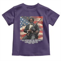 Frederick Douglass Toddler T Shirt A Man's Rights Rest In Three Boxes American Flag