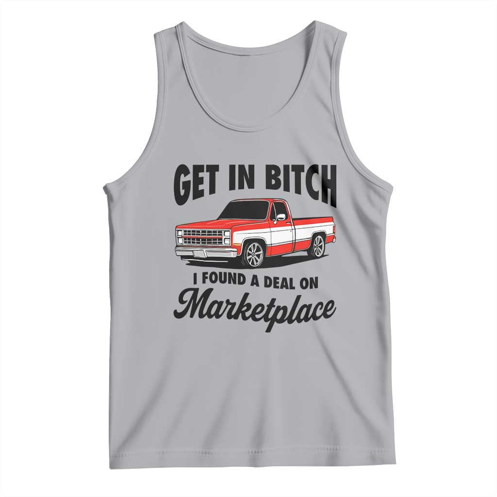 Funny Get in Bitch I Found A Deal On Marketplace Tank Top Red Truck - Wonder Print Shop