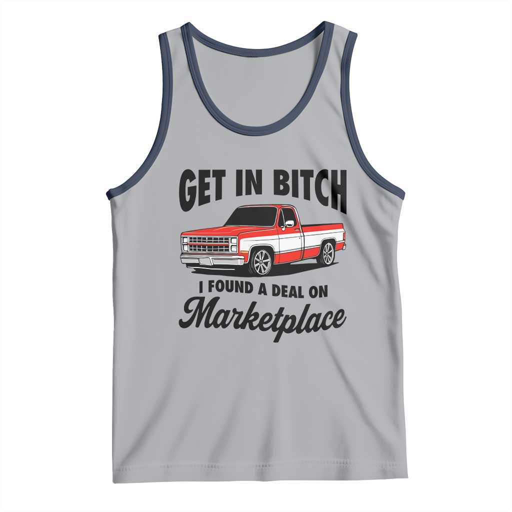 Funny Get in Bitch I Found A Deal On Marketplace Tank Top Red Truck - Wonder Print Shop