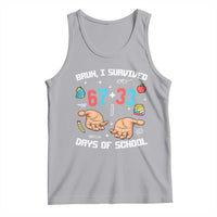 Bruh I Survived 67 33 Days Of School Tank Top Funny 100th Days of School Pixel 67 Hands