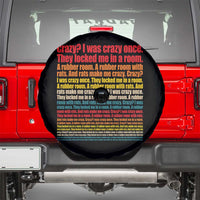 Funny Crazy I Was Crazy Once Meme Spare Tire Cover