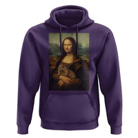 Mona Lisa Holding Groundhog Parody Painting Hoodie Funny Groundhog Day
