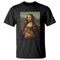 Mona Lisa Holding Groundhog Parody Painting T Shirt Funny Groundhog Day
