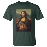 Mona Lisa Holding Groundhog Parody Painting T Shirt Funny Groundhog Day