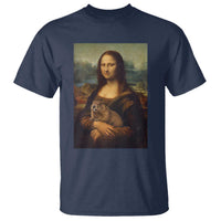 Mona Lisa Holding Groundhog Parody Painting T Shirt Funny Groundhog Day