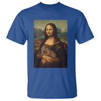 Mona Lisa Holding Groundhog Parody Painting T Shirt Funny Groundhog Day