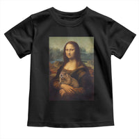 Mona Lisa Holding Groundhog Parody Painting Toddler T Shirt Funny Groundhog Day