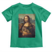 Mona Lisa Holding Groundhog Parody Painting Toddler T Shirt Funny Groundhog Day