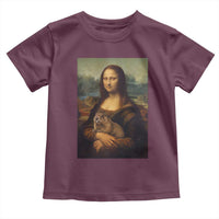 Mona Lisa Holding Groundhog Parody Painting Toddler T Shirt Funny Groundhog Day