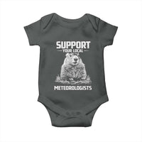 Funny Woodchuck Groundhog Day Baby Onesie Support Your Local Meteorologists