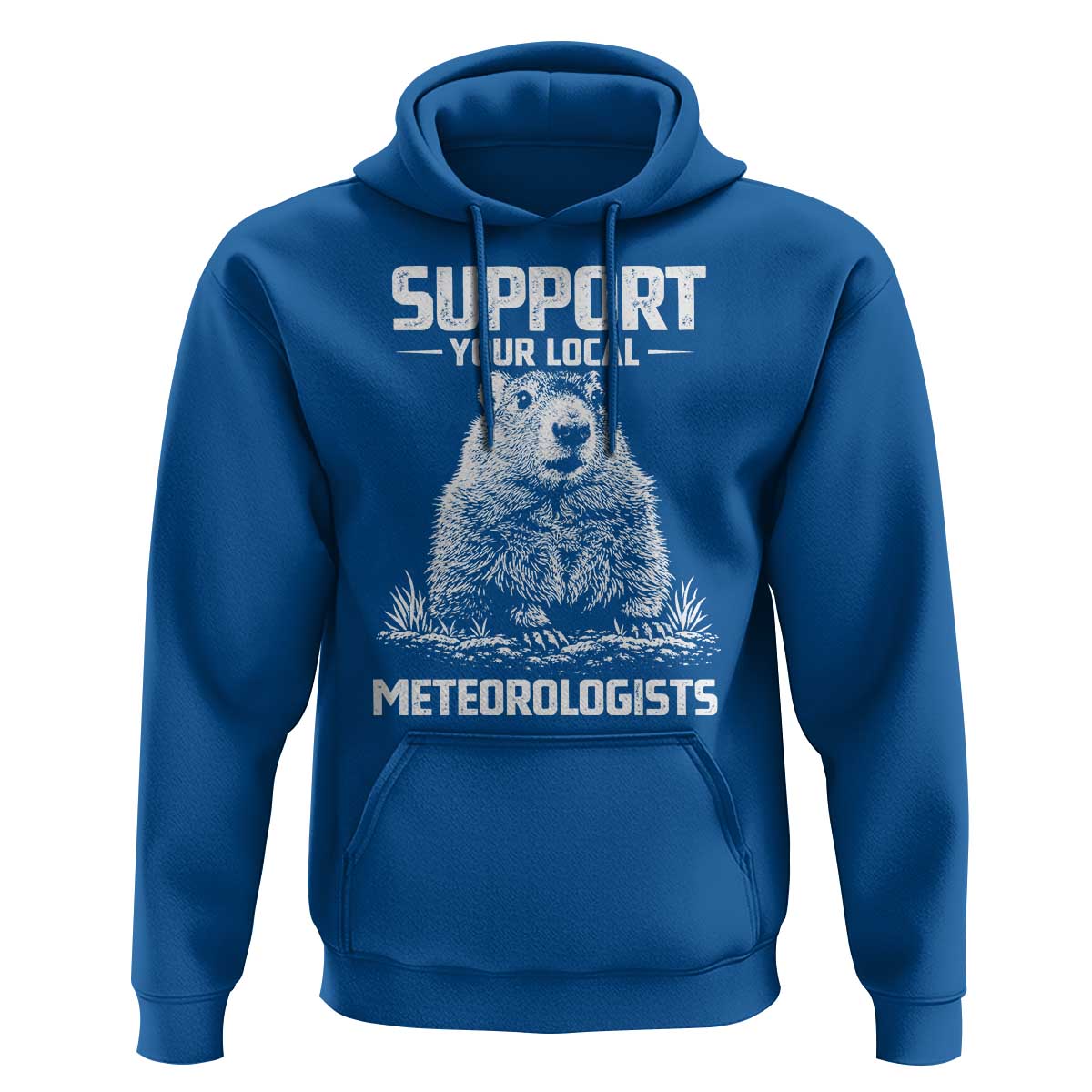 Funny Woodchuck Groundhog Day Hoodie Support Your Local Meteorologists