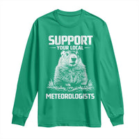 Funny Woodchuck Groundhog Day Long Sleeve Shirt Support Your Local Meteorologists