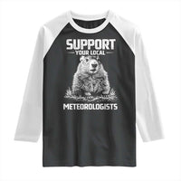 Funny Woodchuck Groundhog Day Raglan Shirt Support Your Local Meteorologists