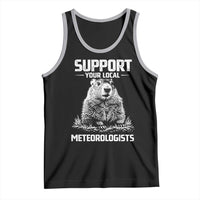 Funny Woodchuck Groundhog Day Tank Top Support Your Local Meteorologists