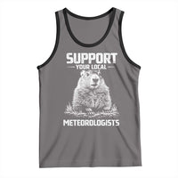 Funny Woodchuck Groundhog Day Tank Top Support Your Local Meteorologists