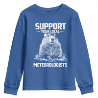 Funny Woodchuck Groundhog Day Youth Sweatshirt Support Your Local Meteorologists